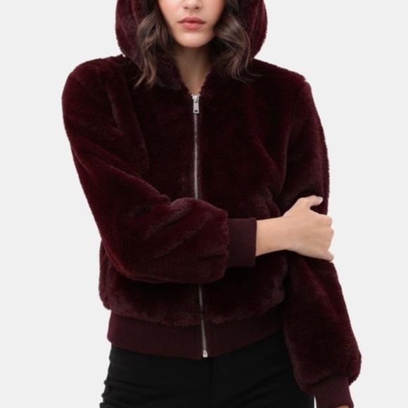 Faux Fur Hooded Teddy Jacket - Picture 2 of 10